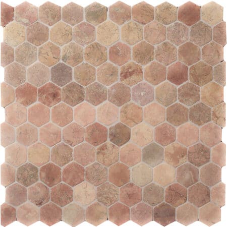 kuusikulmainen hexagon Terrakota marmori mosaiikki, 60x60mm
