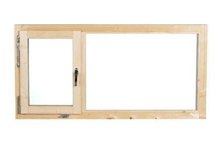 PUUIKKUNA 12X6 (1190X590MM), 1/3 kääntyvä ja sisäänpäin kallistettava, vasenkätinen. 12mm paketti